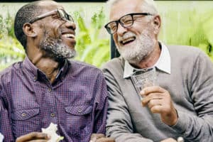Men laughing at restaurant_resized image